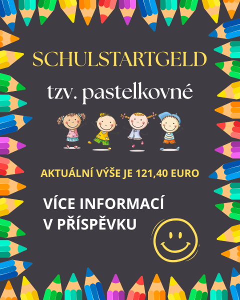 Schulstartgeld - pastelkovné Schulstartgeld - pastelkovné